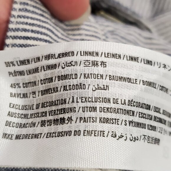 Abercrombie & Fitch Womens Annie Wide Leg Costal Linen Pants Size 8 Gray Preppy - Picture 5 of 11